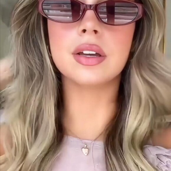 Retro Oval Sunglasses Y2K Chic Cat Eye Lightweight Minimal Sunnies main image 7